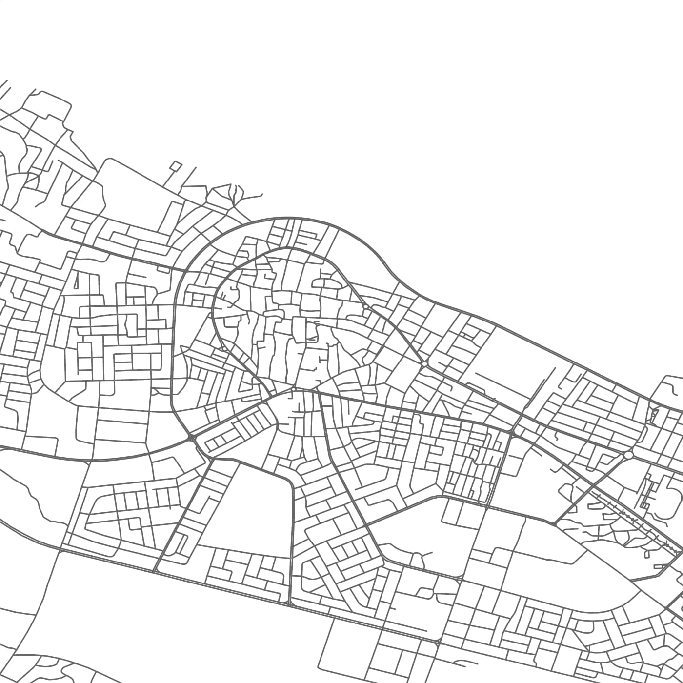 ROAD MAP OF ZUWARAH, LIBYA BY MAPBAKES