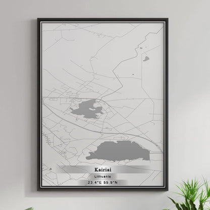 ROAD MAP OF KAIRIAI, LITHUANIA BY MAPBAKES