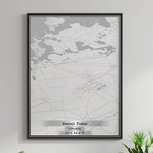 ROAD MAP OF SENIEJI TRAKAI, LITHUANIA BY MAPBAKES