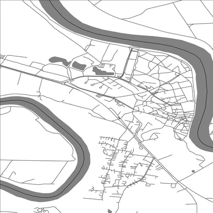 ROAD MAP OF BIRSTONAS, LITHUANIA BY MAPBAKES