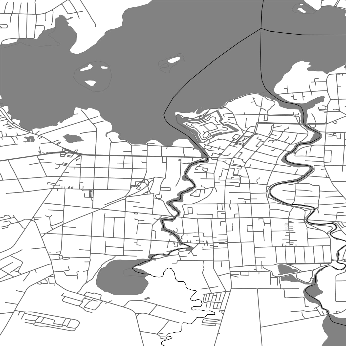 ROAD MAP OF BIRZAI, LITHUANIA BY MAPBAKES