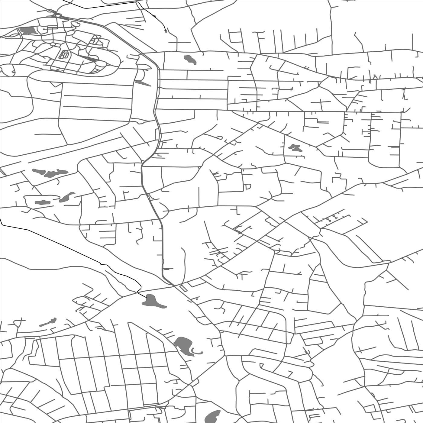 ROAD MAP OF GALGIAI, LITHUANIA BY MAPBAKES