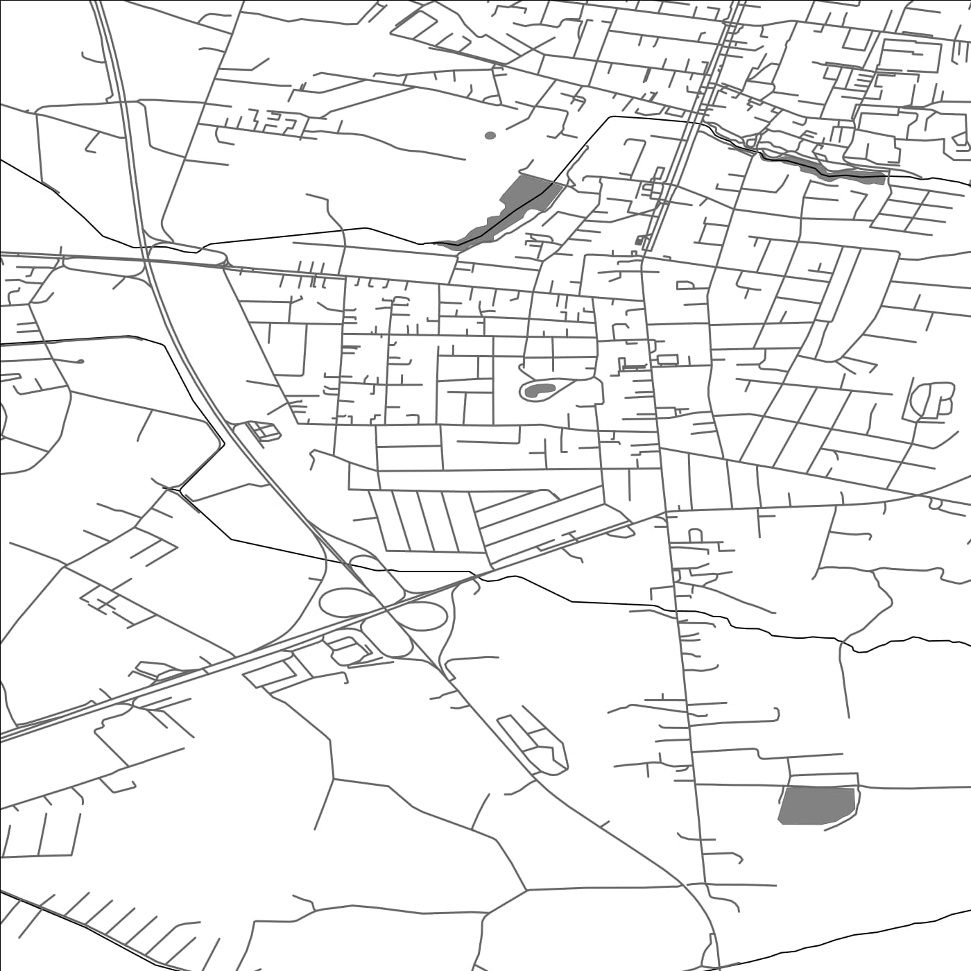 ROAD MAP OF GARLIAVA, LITHUANIA BY MAPBAKES