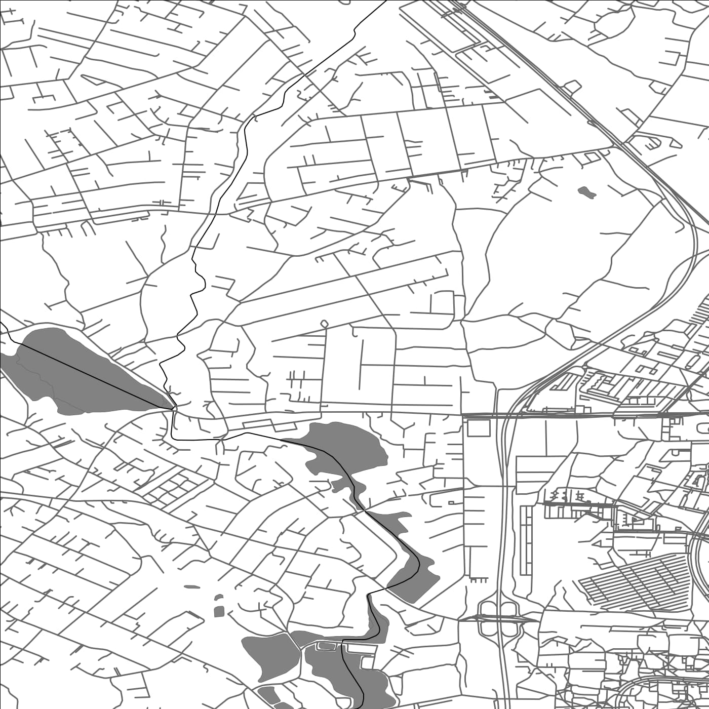 ROAD MAP OF GINEITIŠKES, LITHUANIA BY MAPBAKES