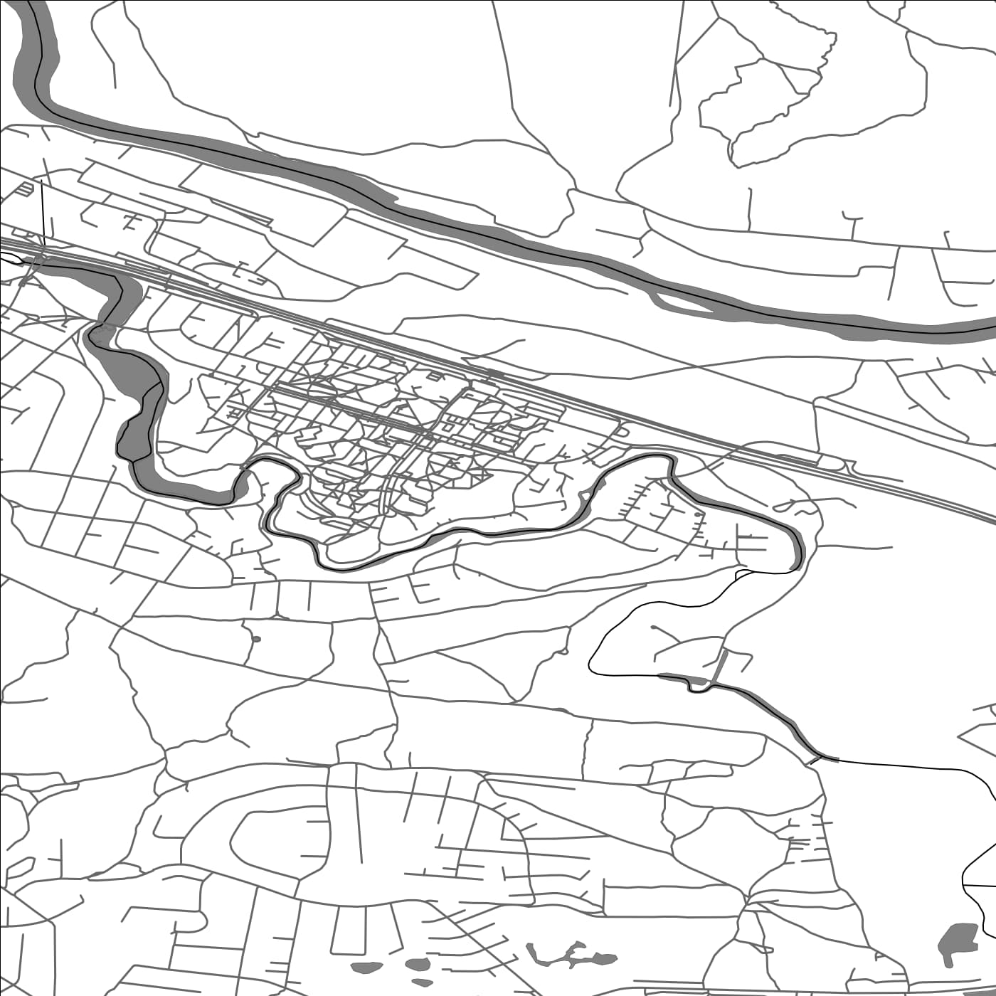 ROAD MAP OF GRIGISKES, LITHUANIA BY MAPBAKES