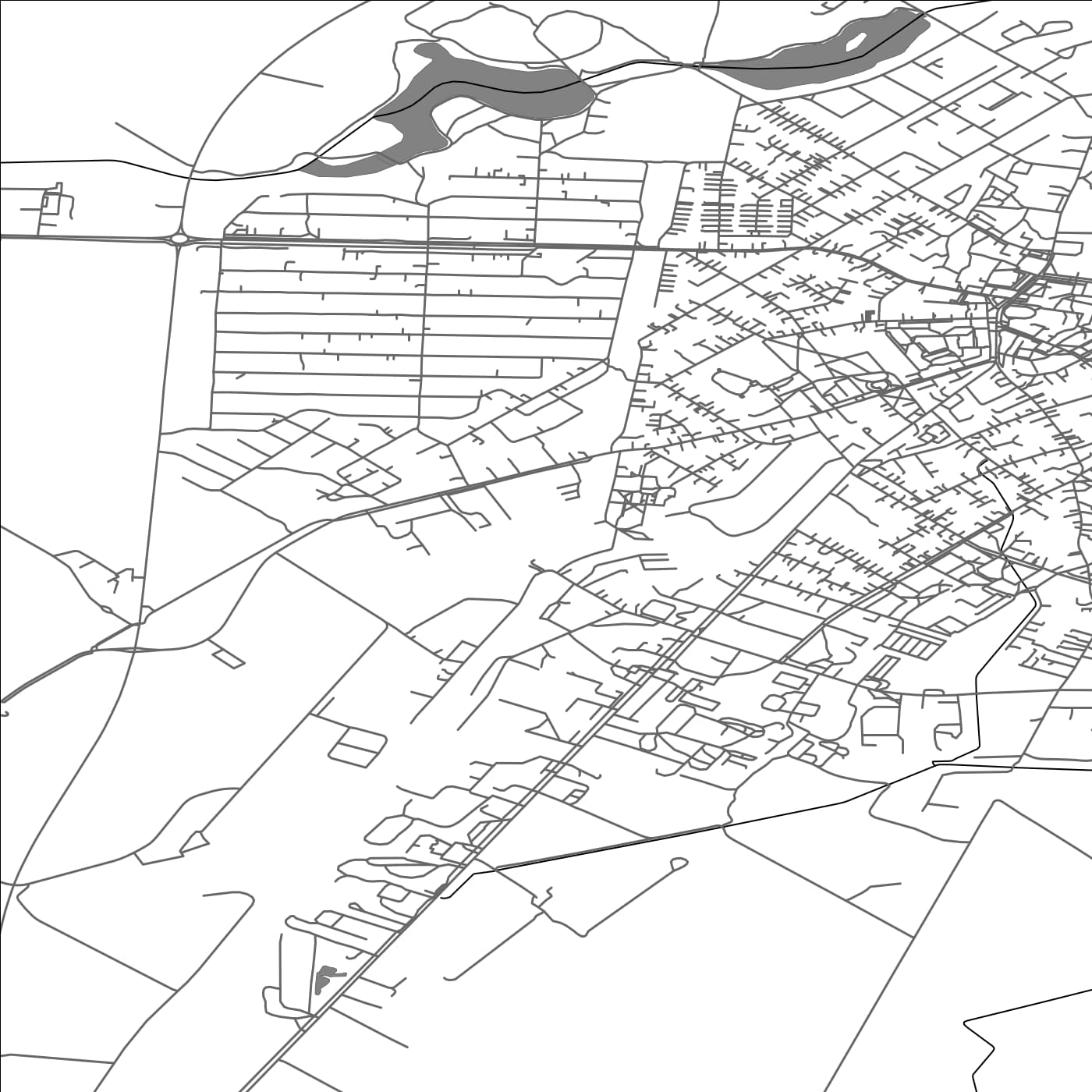 ROAD MAP OF JONISKIS, LITHUANIA BY MAPBAKES