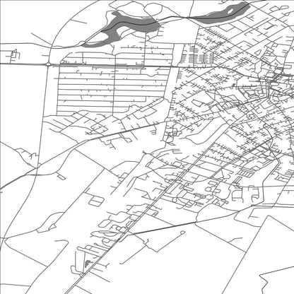 ROAD MAP OF JONISKIS, LITHUANIA BY MAPBAKES