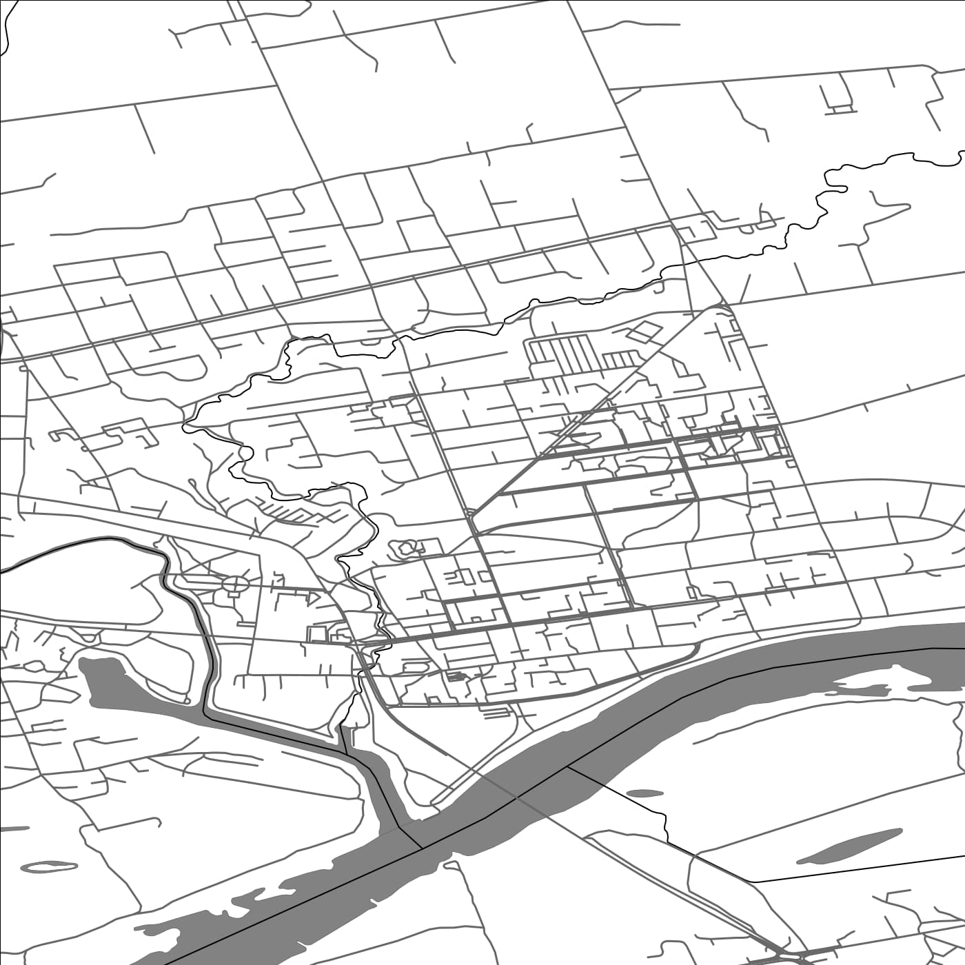 ROAD MAP OF JURBARKAS, LITHUANIA BY MAPBAKES