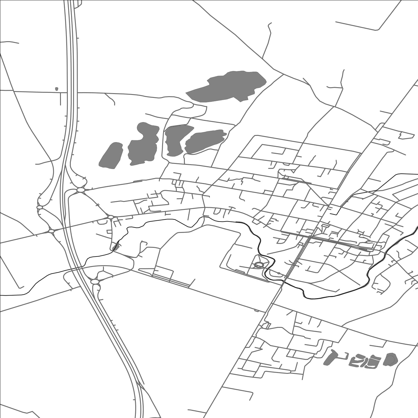 ROAD MAP OF KALVARIJA, LITHUANIA BY MAPBAKES