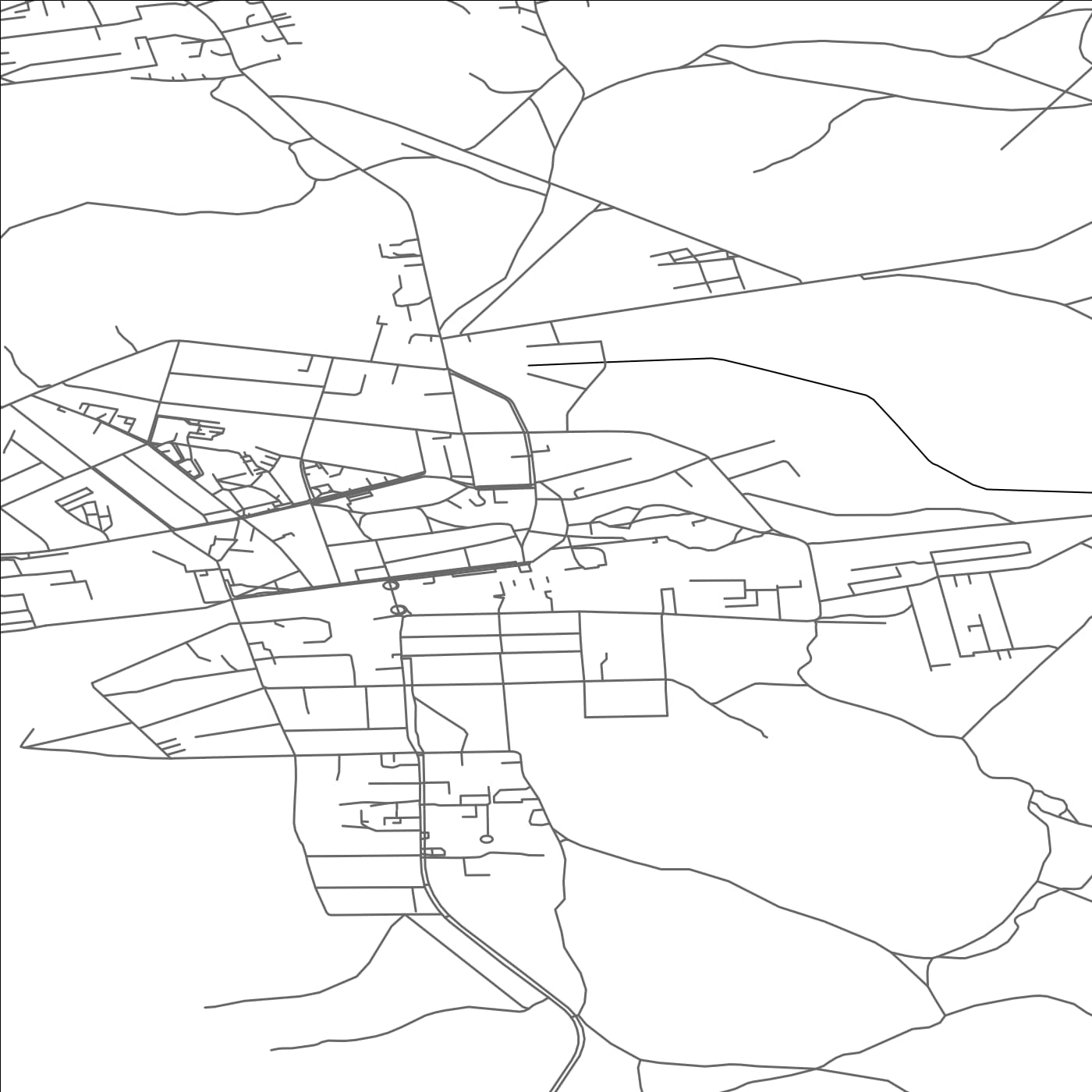 ROAD MAP OF KAZLU RUDA, LITHUANIA BY MAPBAKES