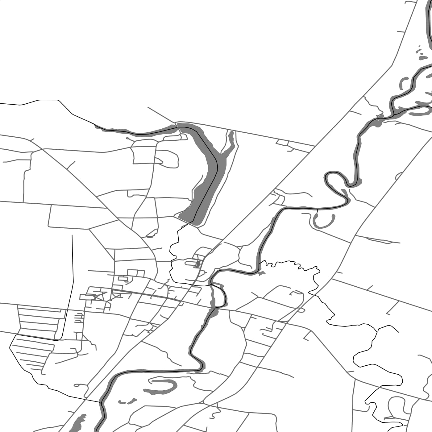 ROAD MAP OF KREKENAVA, LITHUANIA BY MAPBAKES