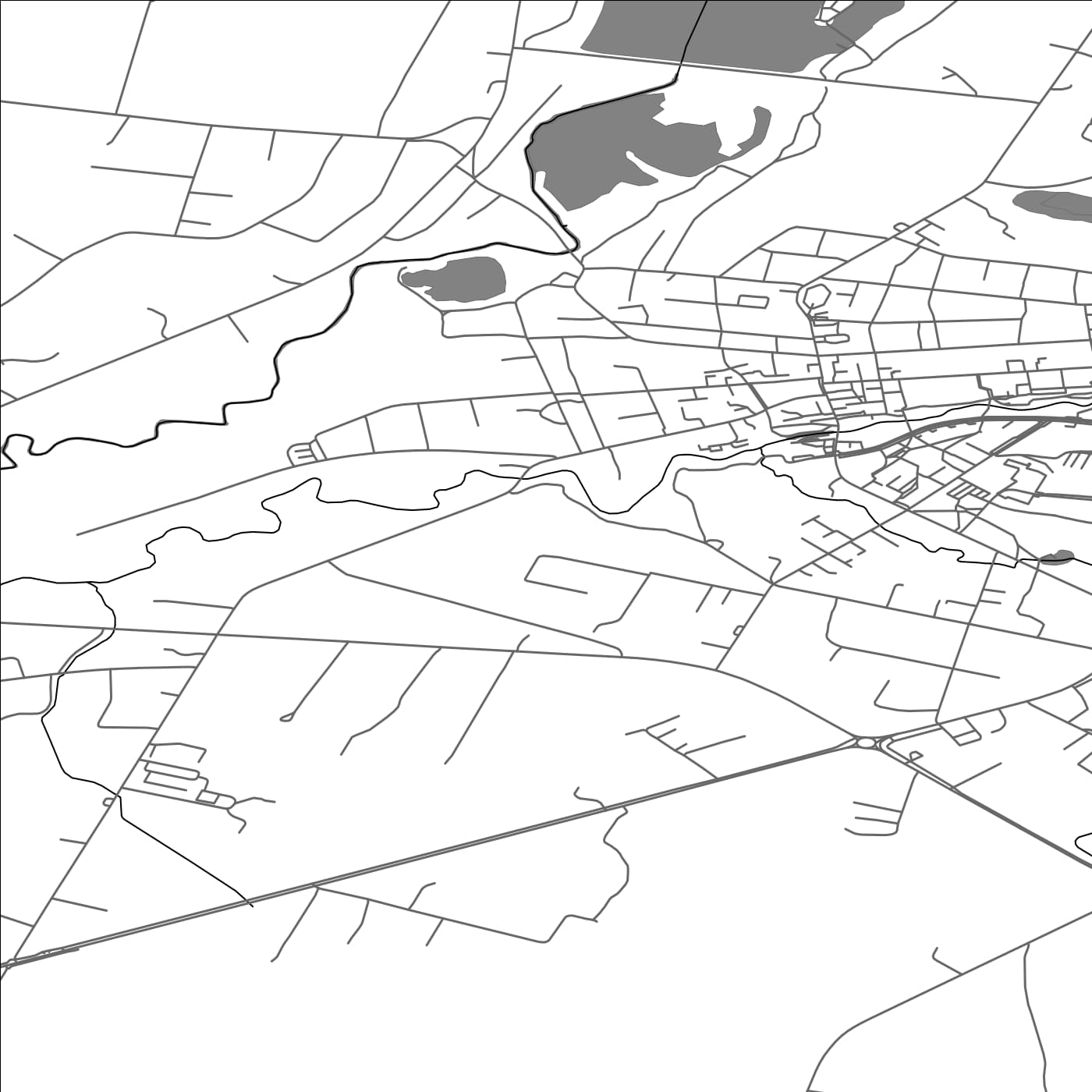 ROAD MAP OF KUPISKIS, LITHUANIA BY MAPBAKES