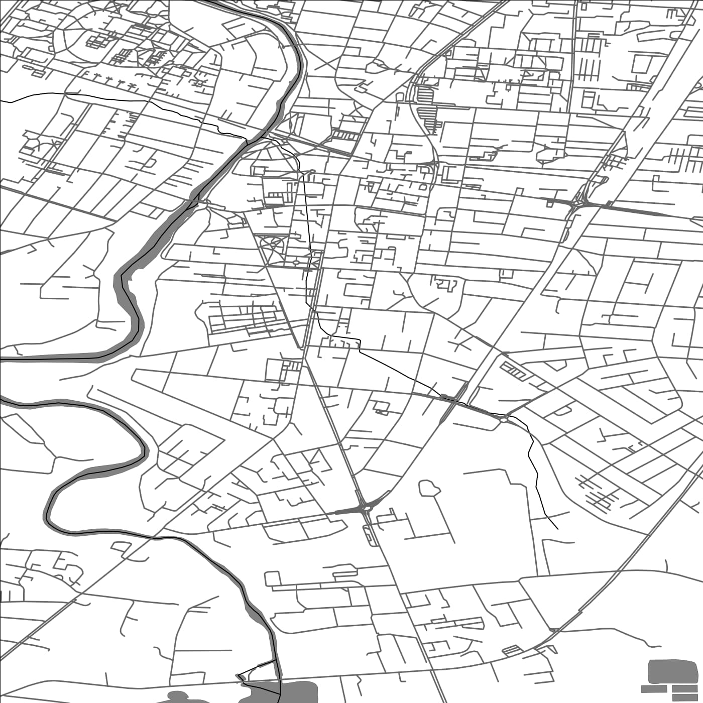 ROAD MAP OF MARIJAMPOLE, LITHUANIA BY MAPBAKES