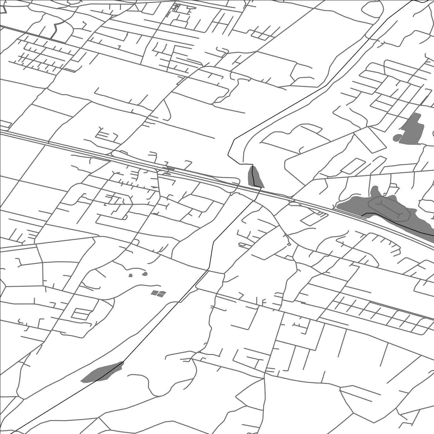 ROAD MAP OF NEMEŽIS, LITHUANIA BY MAPBAKES