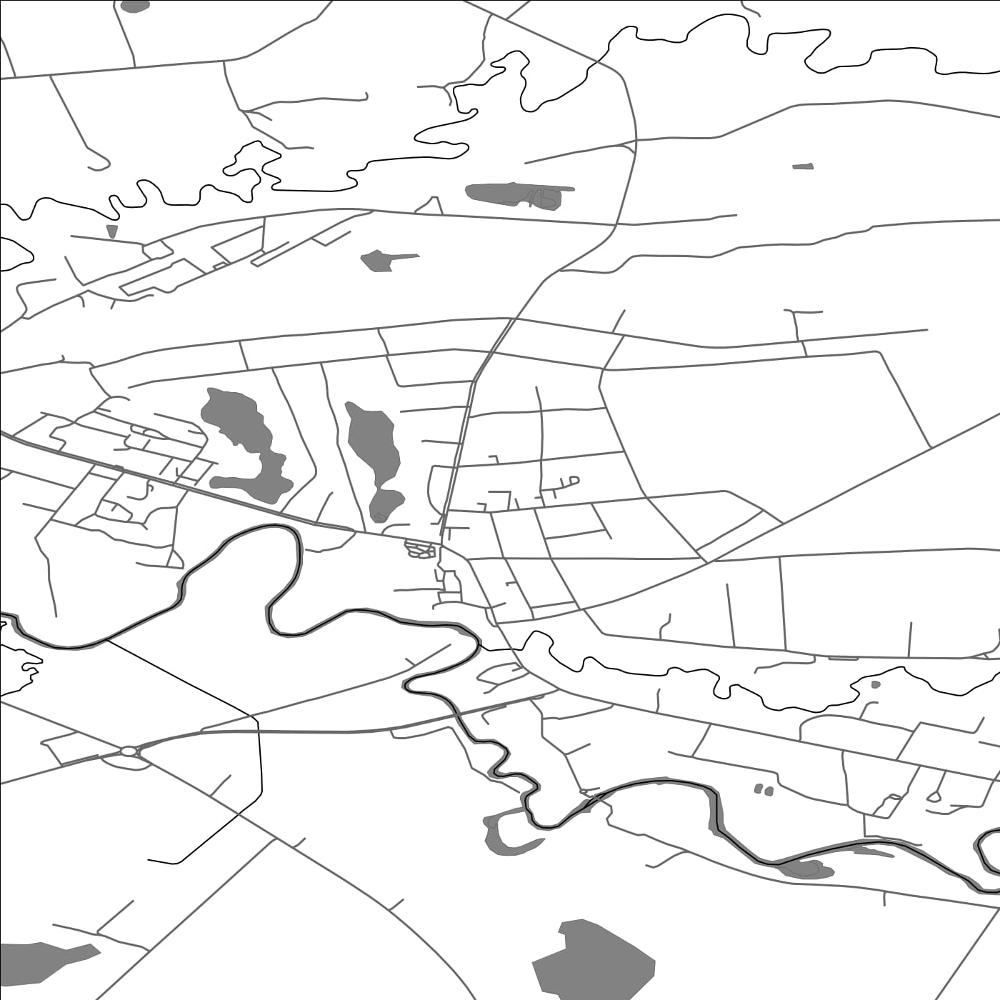 ROAD MAP OF PILVIŠKIAI, LITHUANIA BY MAPBAKES