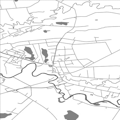 ROAD MAP OF PILVIŠKIAI, LITHUANIA BY MAPBAKES