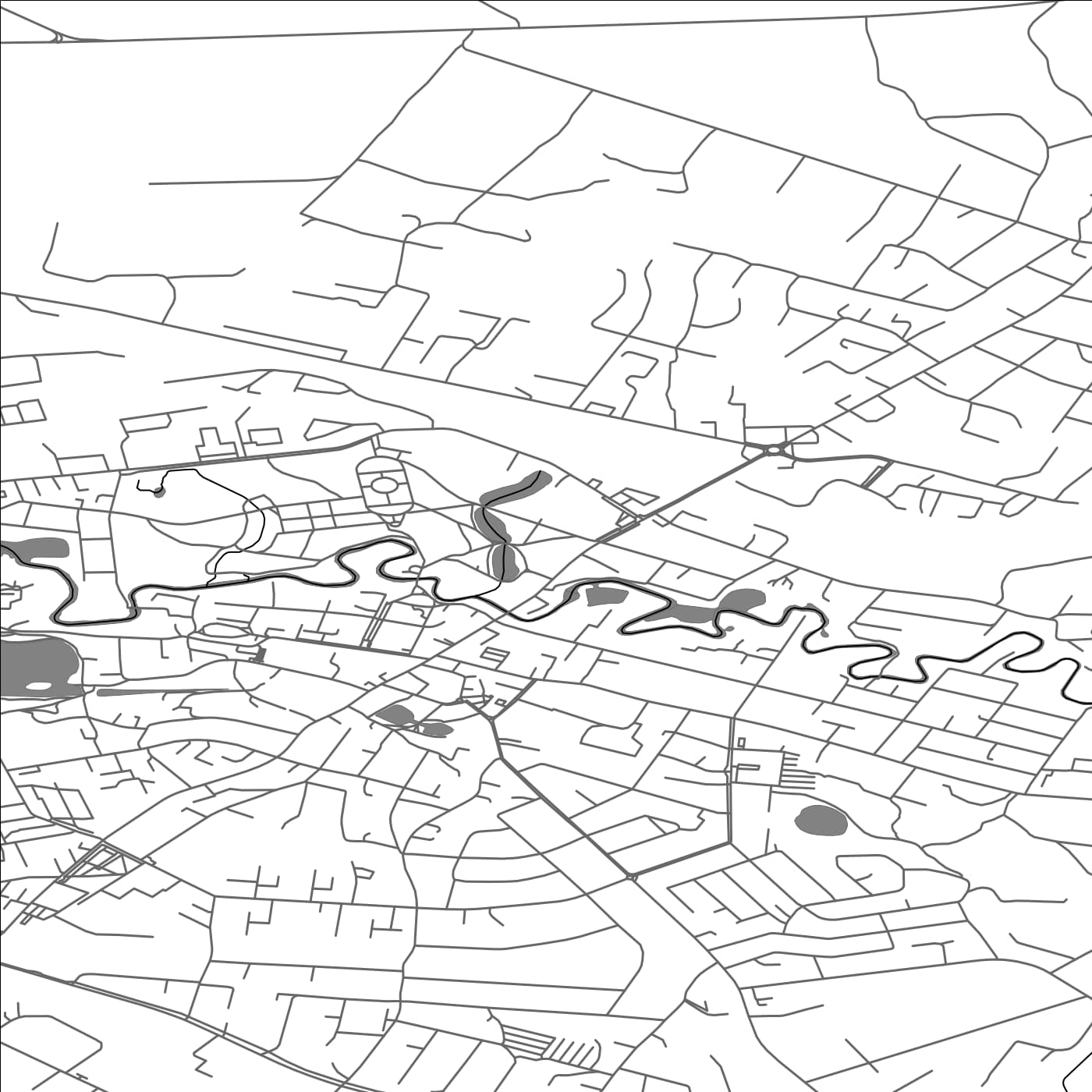 ROAD MAP OF PLUNGE, LITHUANIA BY MAPBAKES