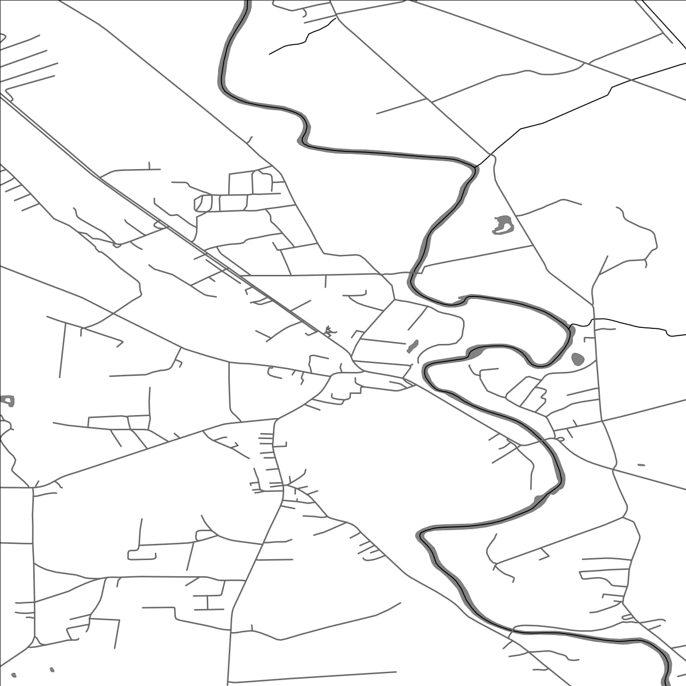 ROAD MAP OF PRIEKULE, LITHUANIA BY MAPBAKES