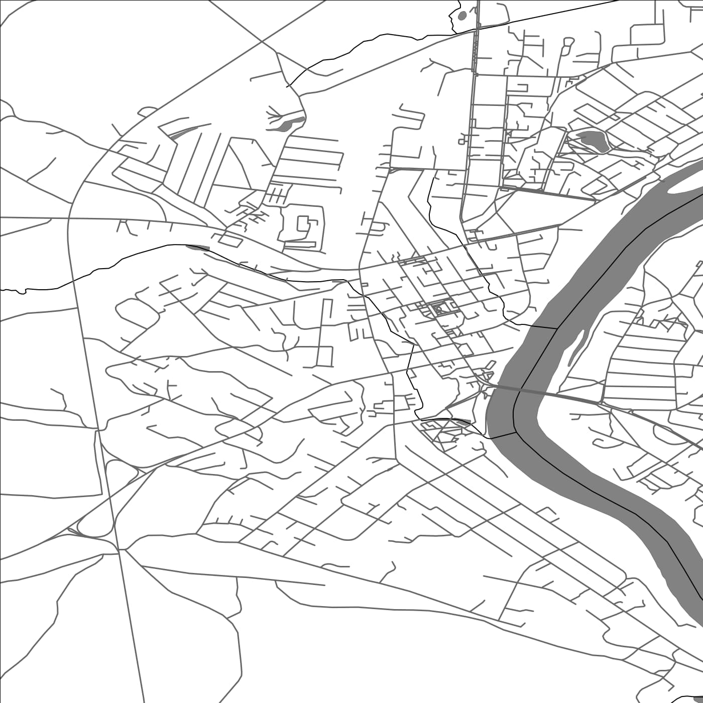 ROAD MAP OF PRIENAI, LITHUANIA BY MAPBAKES