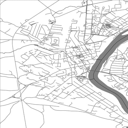 ROAD MAP OF PRIENAI, LITHUANIA BY MAPBAKES