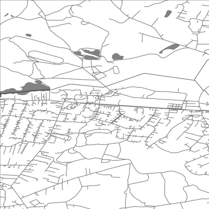 ROAD MAP OF RIEŠE, LITHUANIA BY MAPBAKES