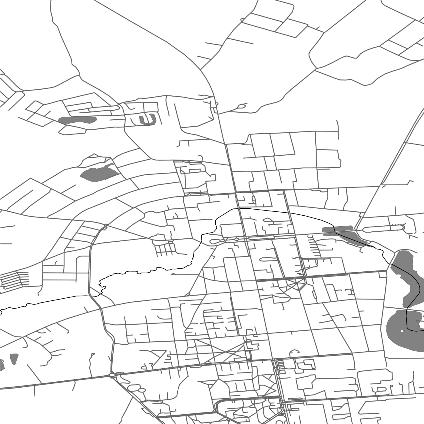 ROAD MAP OF ROKISKIS, LITHUANIA BY MAPBAKES