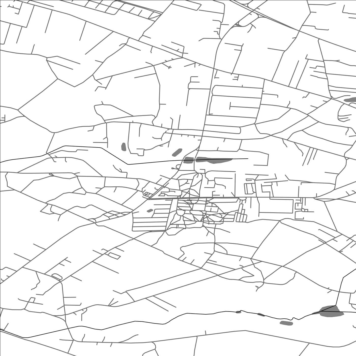 ROAD MAP OF SKAIDIŠKES, LITHUANIA BY MAPBAKES