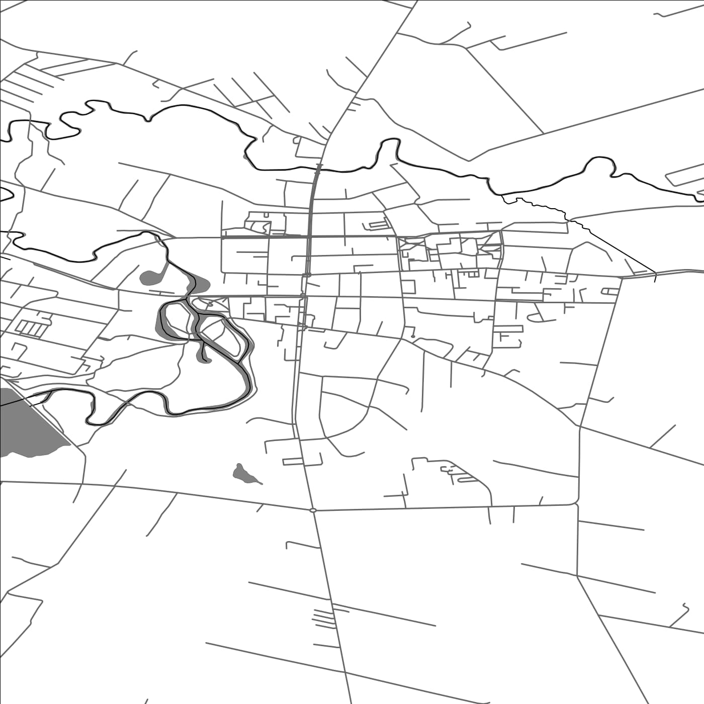 ROAD MAP OF SKUODAS, LITHUANIA BY MAPBAKES