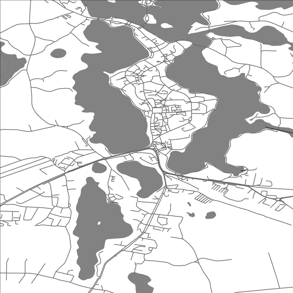 ROAD MAP OF TRAKAI, LITHUANIA BY MAPBAKES
