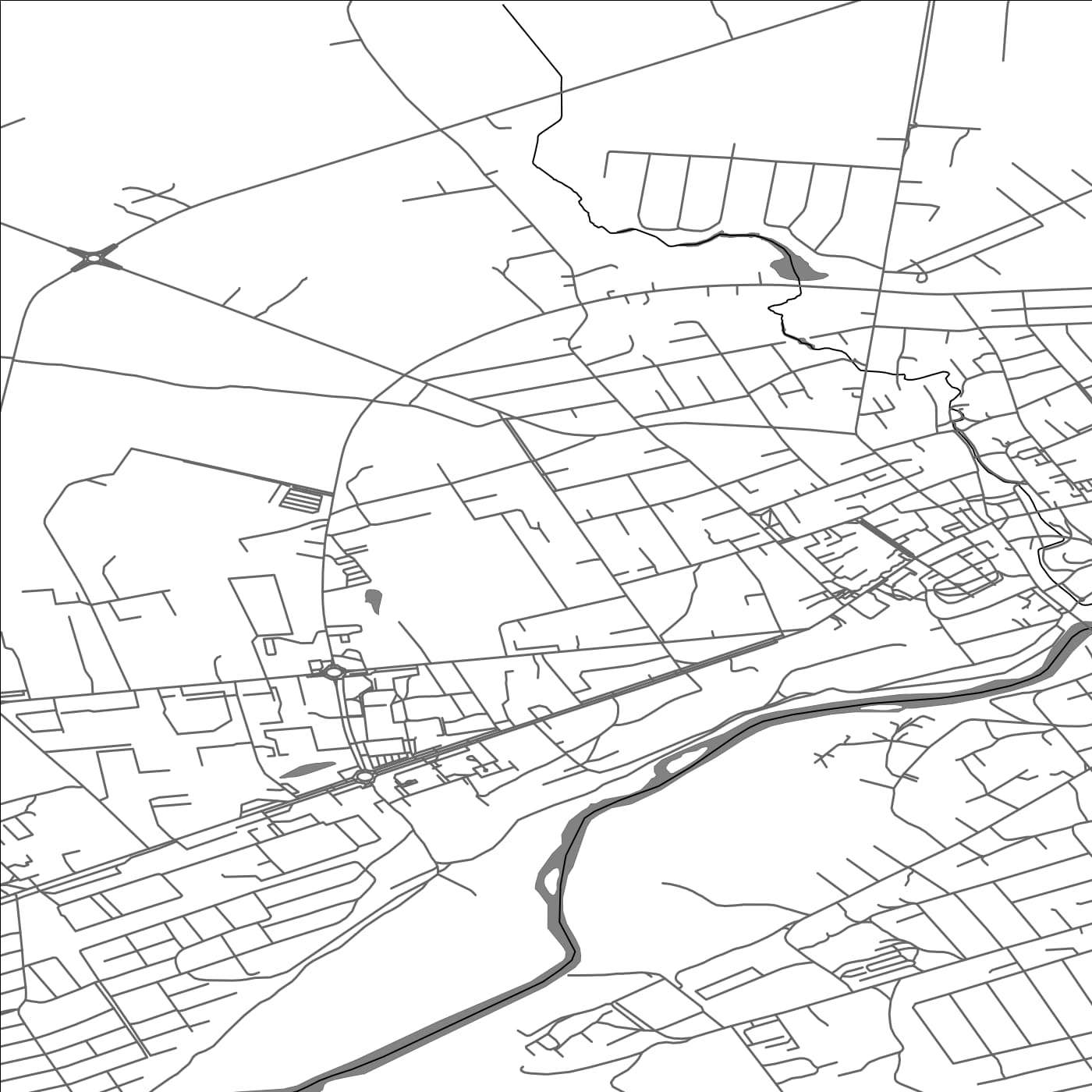 ROAD MAP OF UKMERGE, LITHUANIA BY MAPBAKES