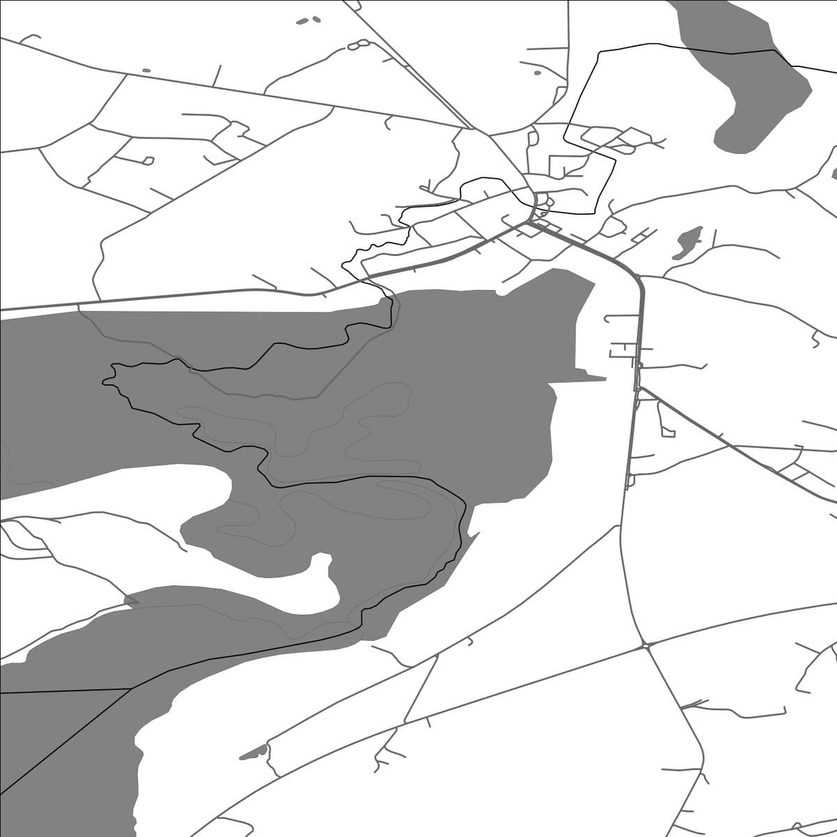 ROAD MAP OF VARNIAI, LITHUANIA BY MAPBAKES