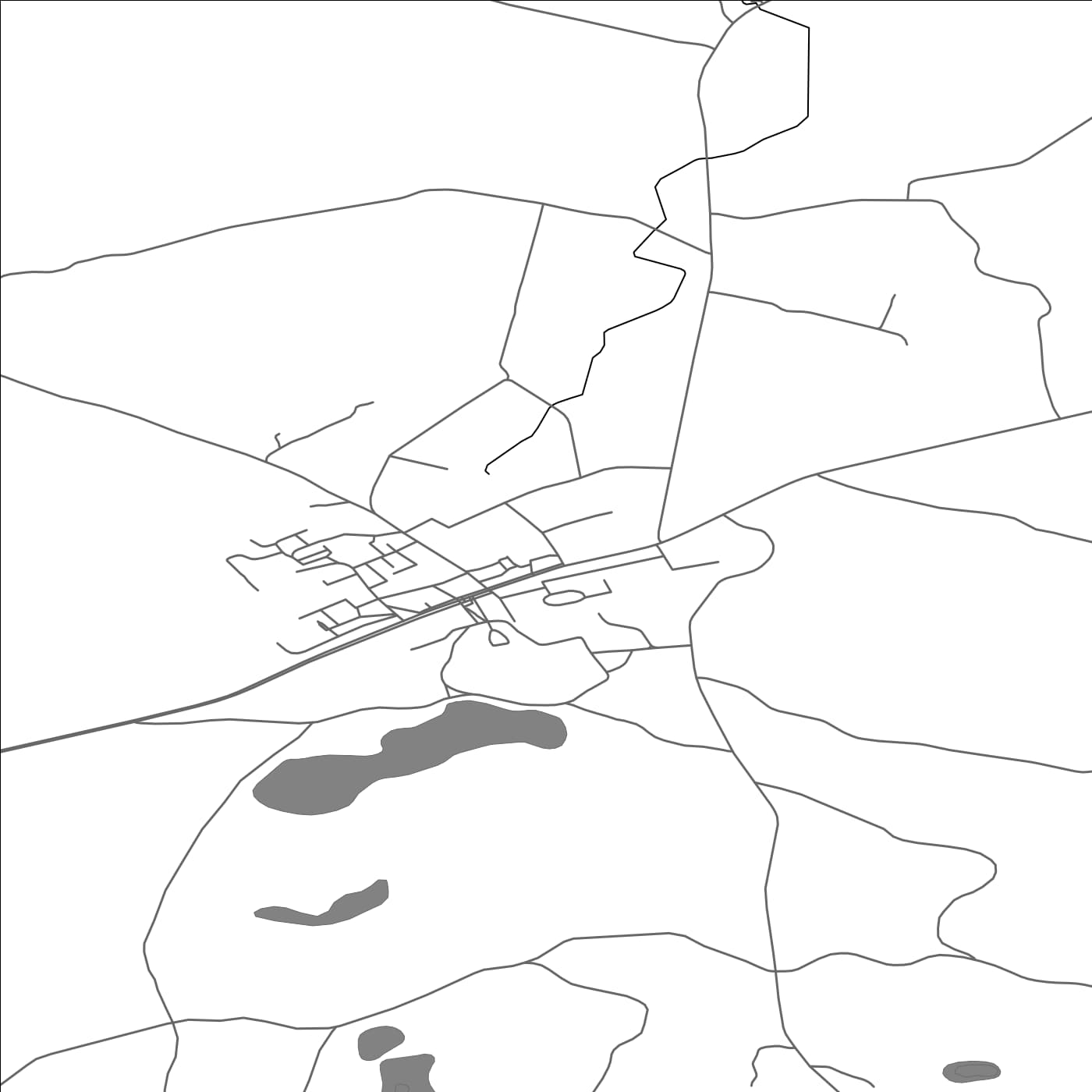 ROAD MAP OF VIDIŠKES, LITHUANIA BY MAPBAKES