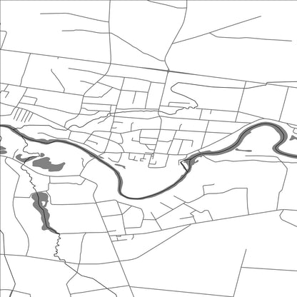ROAD MAP OF VIEKŠNIAI, LITHUANIA BY MAPBAKES