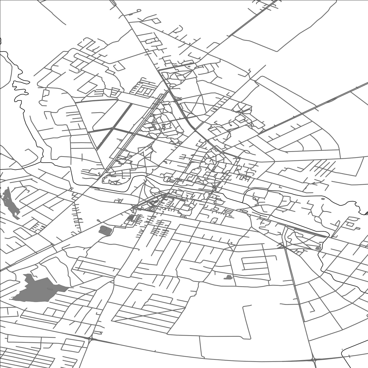 ROAD MAP OF VILKAVISKIS, LITHUANIA BY MAPBAKES