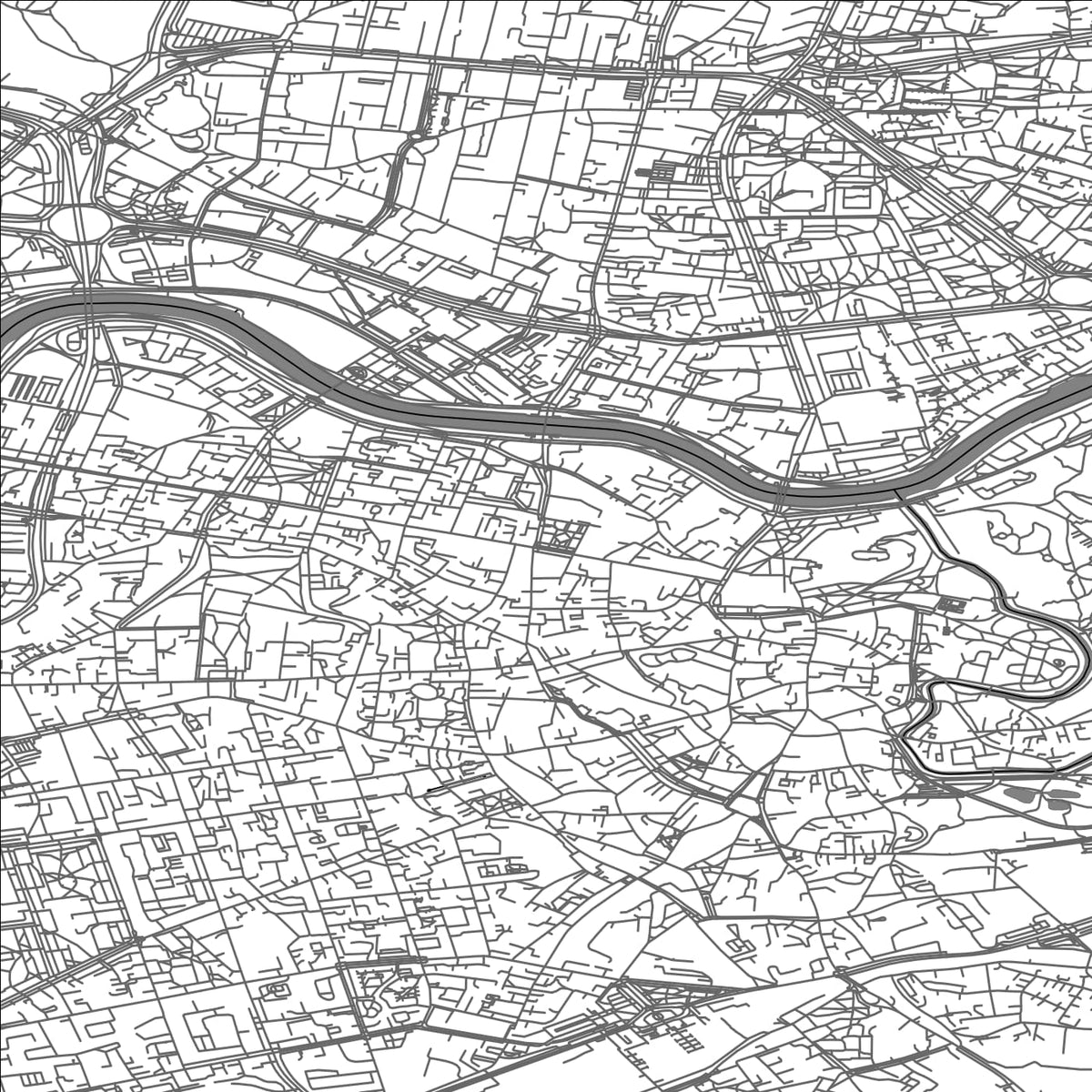 ROAD MAP OF VILNIUS, LITHUANIA BY MAPBAKES