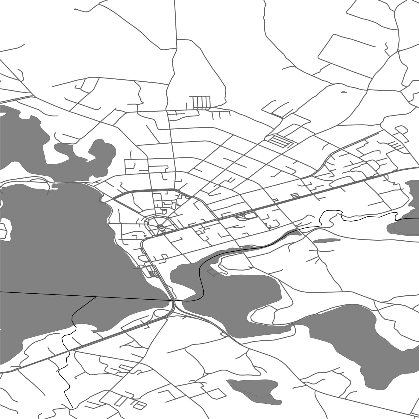 ROAD MAP OF ZARASAI, LITHUANIA BY MAPBAKES