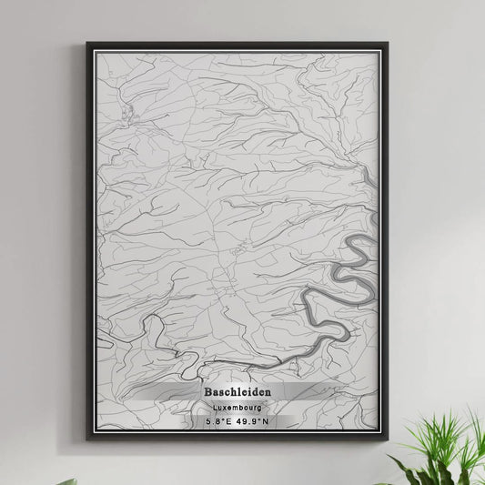 ROAD MAP OF BASCHLEIDEN, LUXEMBOURG BY MAPBAKES