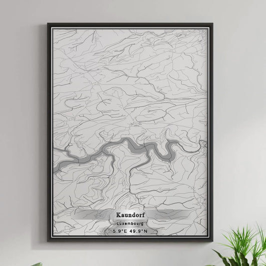 ROAD MAP OF KAUNDORF, LUXEMBOURG BY MAPBAKES