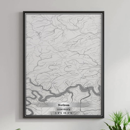 ROAD MAP OF NOTHUM, LUXEMBOURG BY MAPBAKES