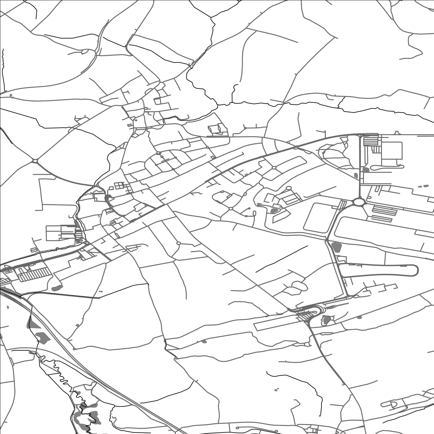 ROAD MAP OF BASCHARAGE, LUXEMBOURG BY MAPBAKES