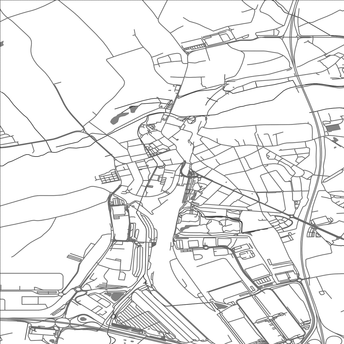 ROAD MAP OF BETTEMBOURG, LUXEMBOURG BY MAPBAKES
