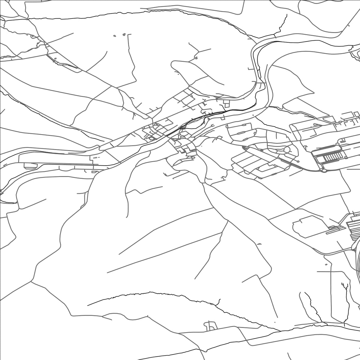 ROAD MAP OF BISSEN, LUXEMBOURG BY MAPBAKES