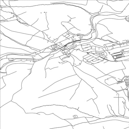 ROAD MAP OF BISSEN, LUXEMBOURG BY MAPBAKES