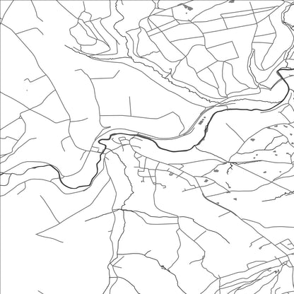 ROAD MAP OF BOEVANGE-SUR-ATTERT, LUXEMBOURG BY MAPBAKES