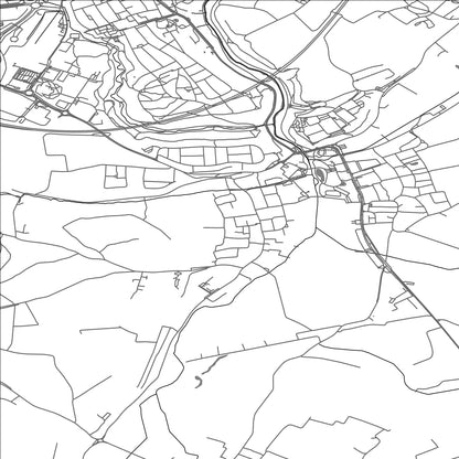 ROAD MAP OF FENTANGE, LUXEMBOURG BY MAPBAKES
