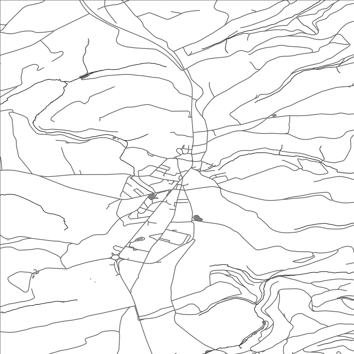 ROAD MAP OF HOSINGEN, LUXEMBOURG BY MAPBAKES