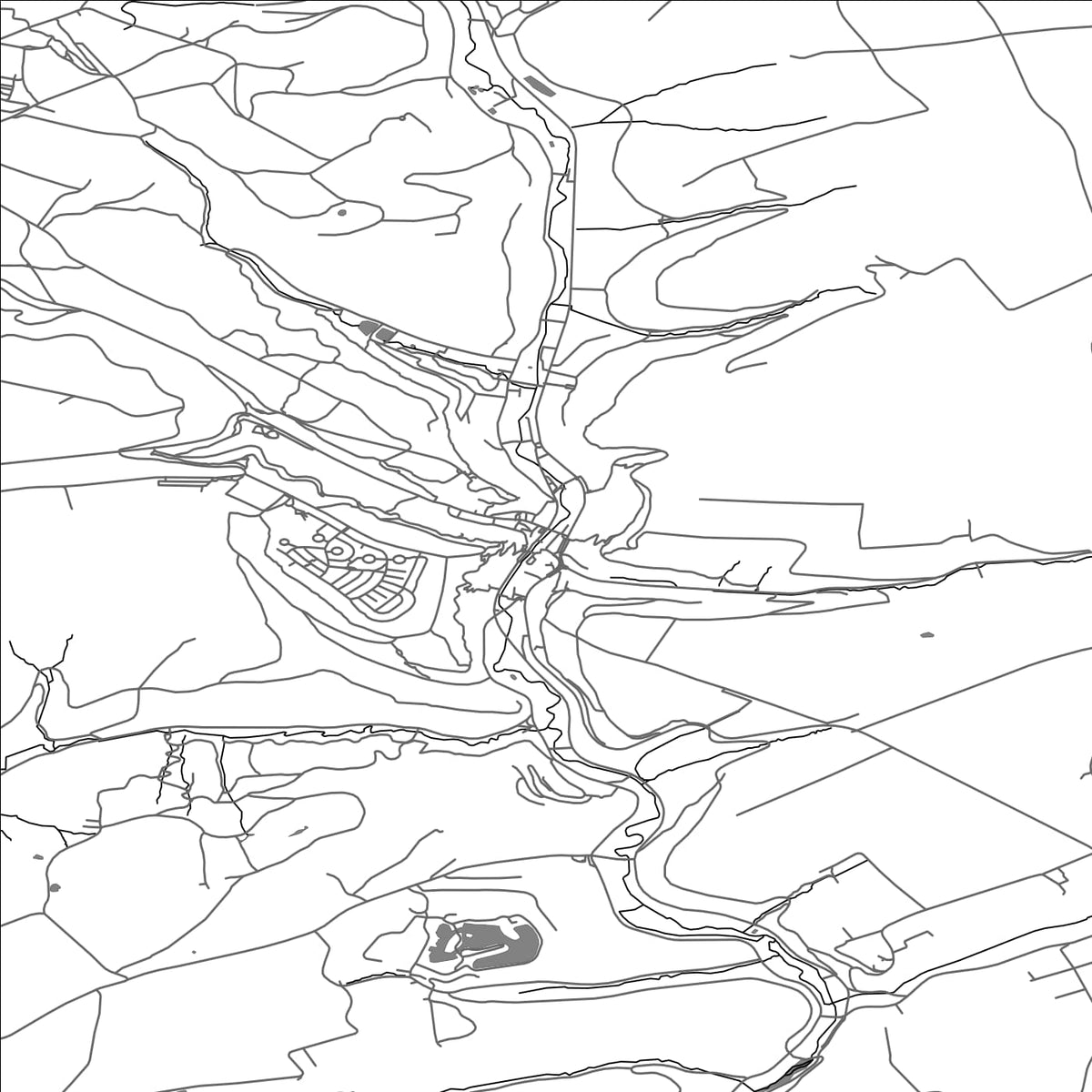 ROAD MAP OF LAROCHETTE, LUXEMBOURG BY MAPBAKES