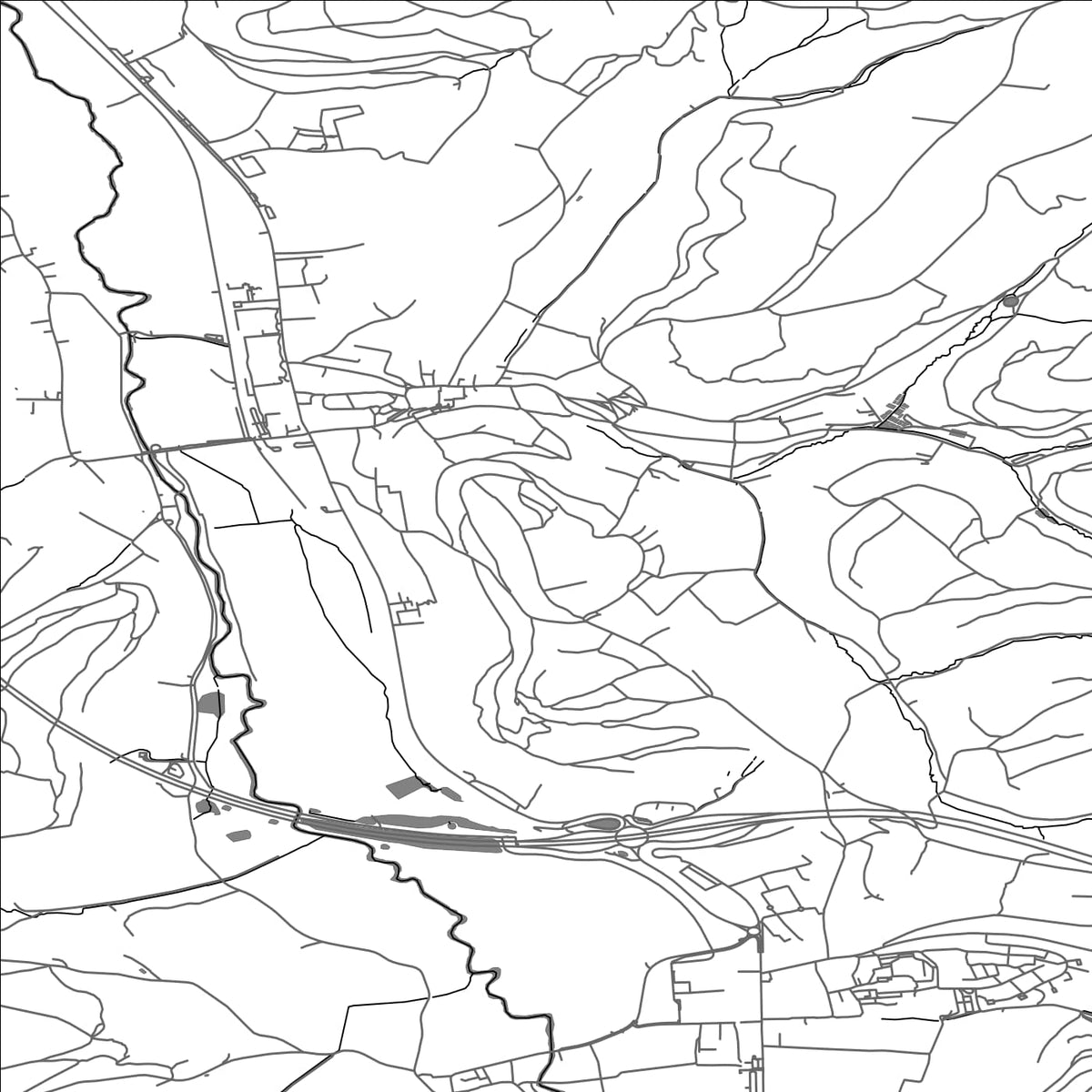 ROAD MAP OF LINTGEN, LUXEMBOURG BY MAPBAKES