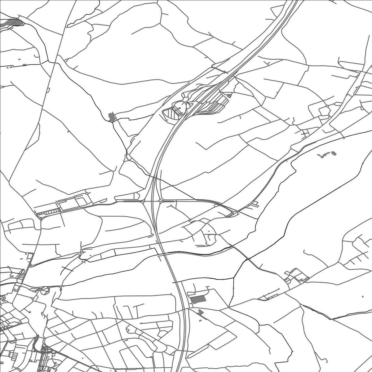 ROAD MAP OF LIVANGE, LUXEMBOURG BY MAPBAKES