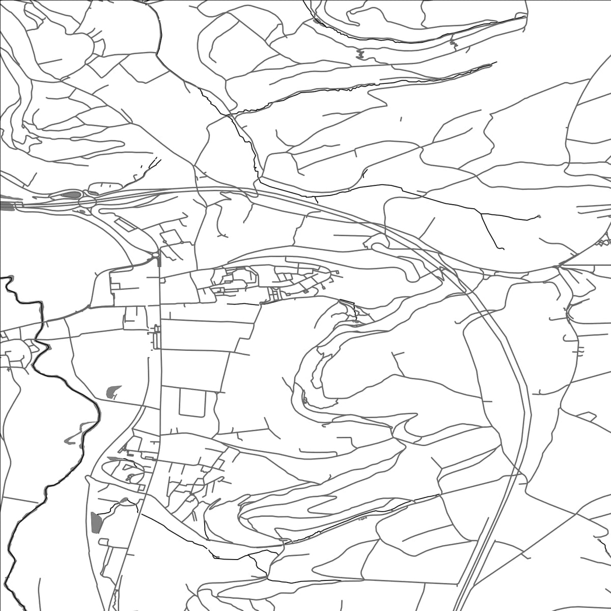 ROAD MAP OF LORENTZWEILER, LUXEMBOURG BY MAPBAKES